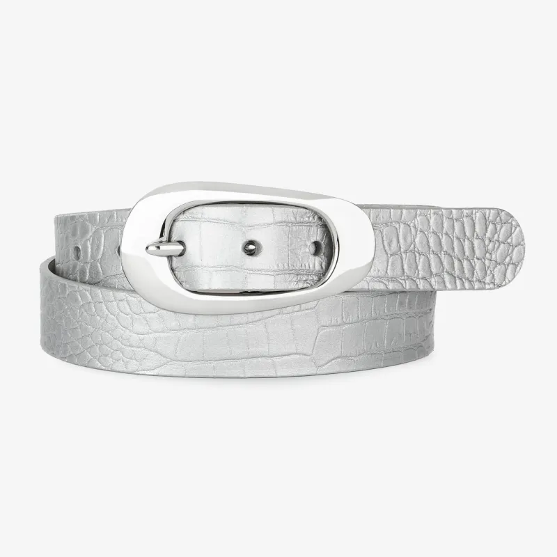 Zya Metallic Mucca Silver - 26 sold by Brave Leather