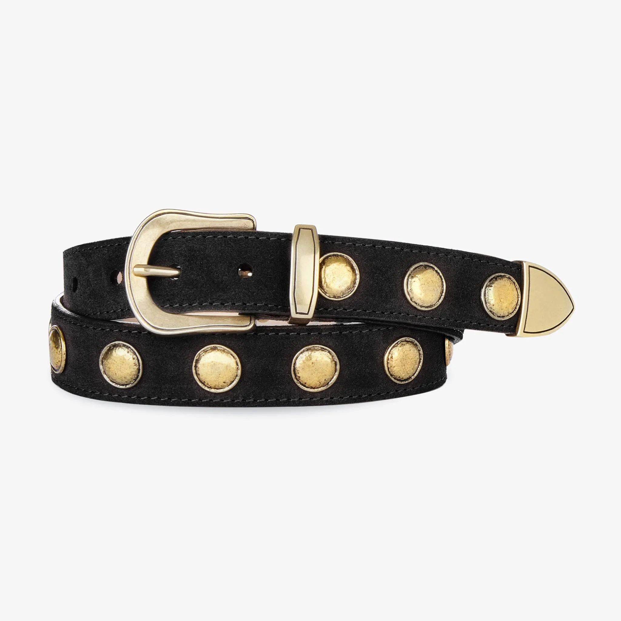 Sezim Suede Black/Gold - 40 sold by Brave Leather