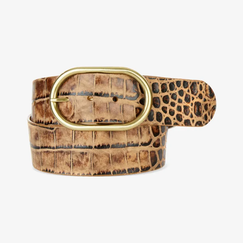 Fia Cognac Croco Safari - 32 sold by Brave Leather