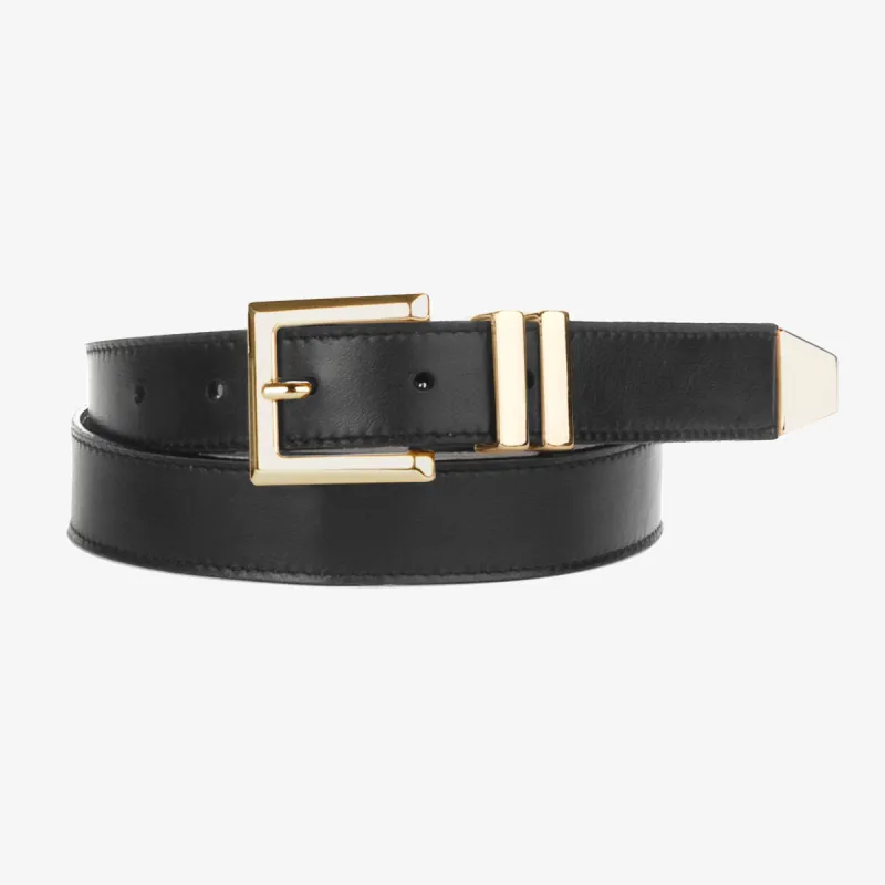 Mina Smooth Black/Gold Nappa - 34 sold by Brave Leather