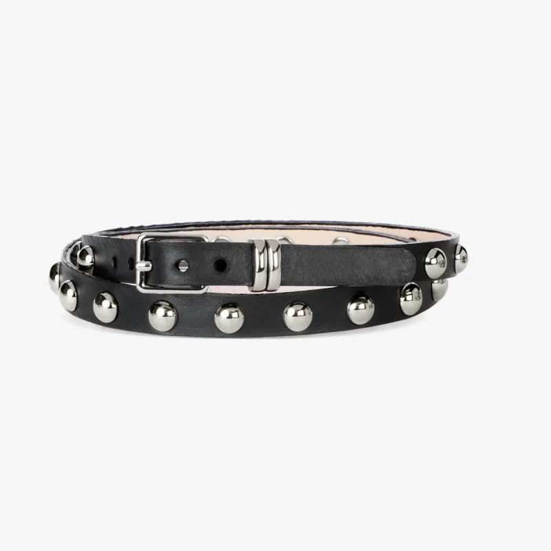 Becca Smooth Black/Silver Nappa - 26 sold by Brave Leather