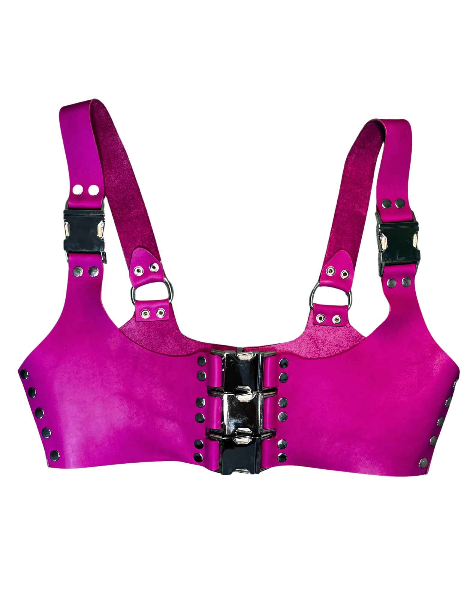 The Buckle Bustier - PINK 3 STACK sold by Turncoat Studios