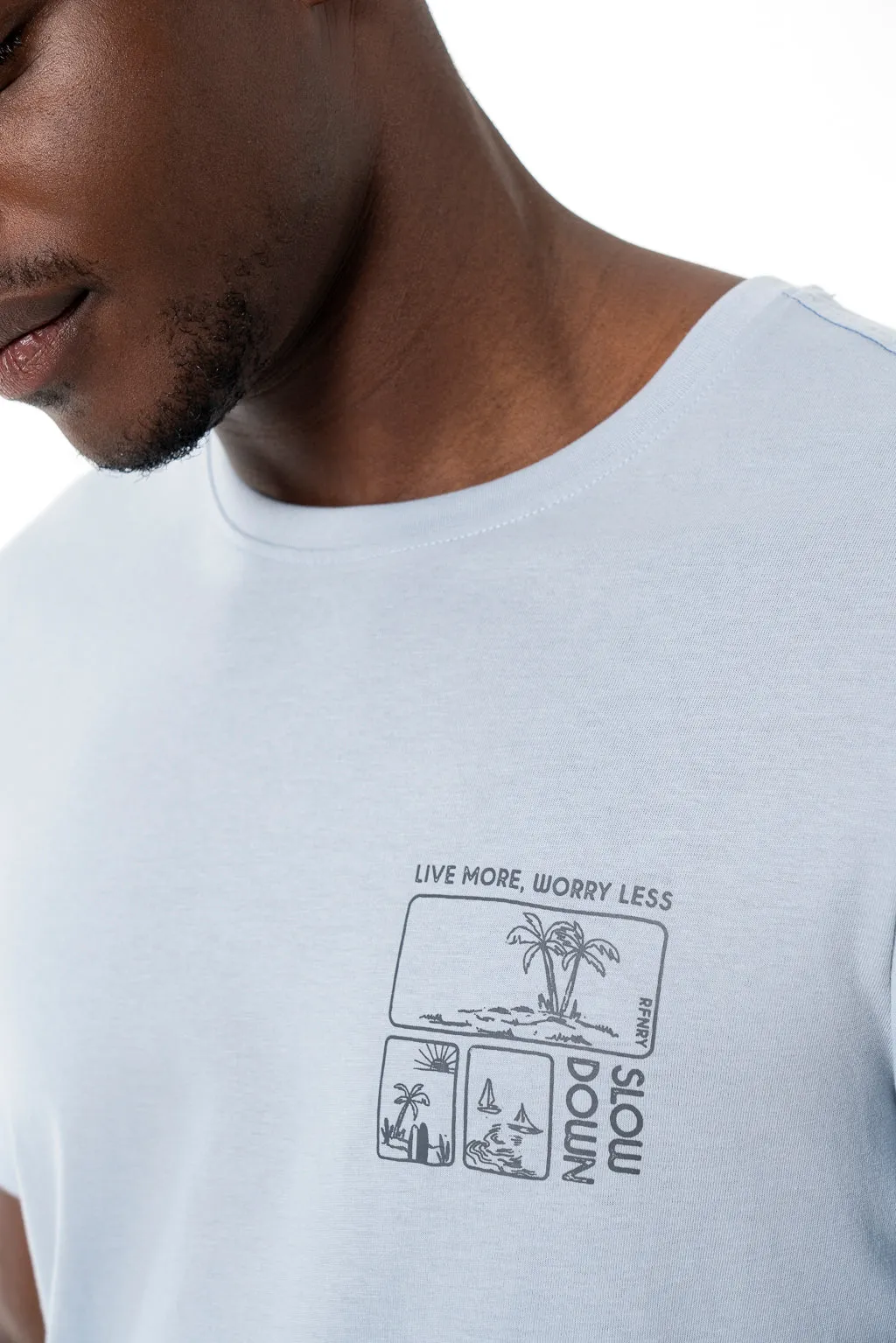 Branded T-Shirt _ 140511 _ Light Blue sold by Refinery product image thumbnail 2