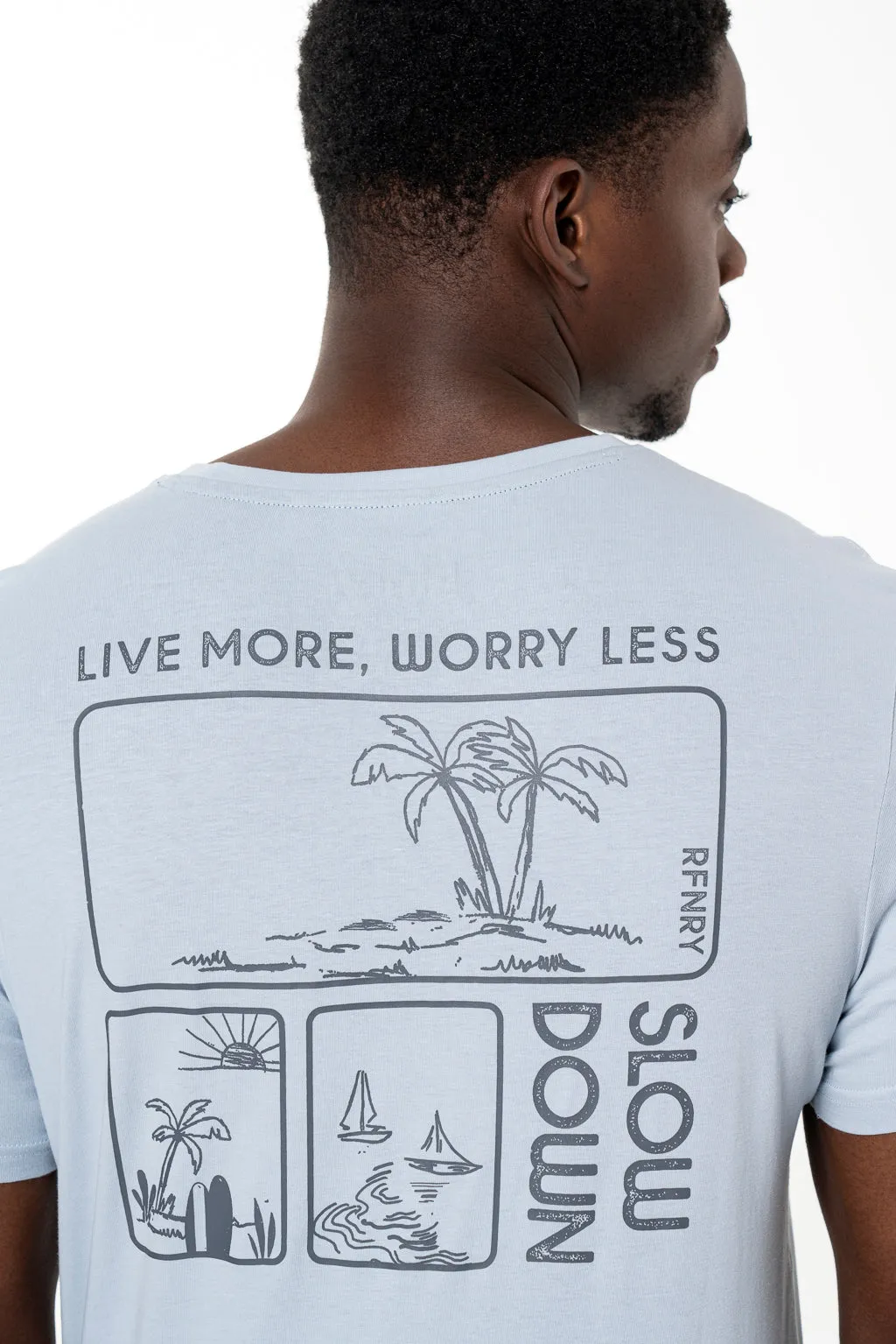 Branded T-Shirt _ 140511 _ Light Blue sold by Refinery product image thumbnail 5