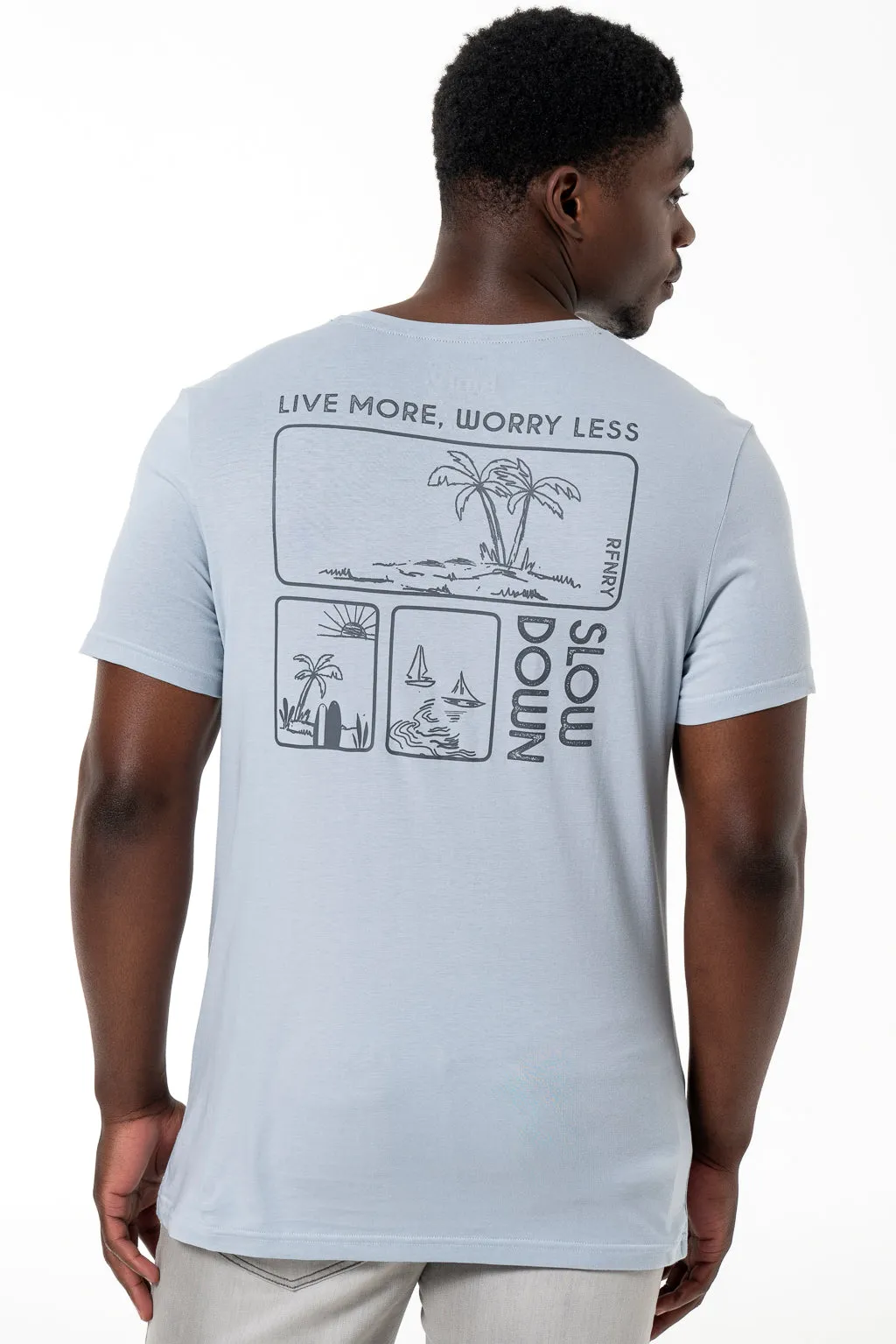 Branded T-Shirt _ 140511 _ Light Blue sold by Refinery product image thumbnail 4