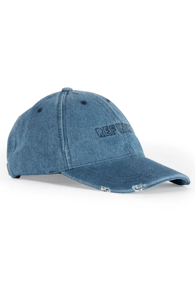 Denim Baseball Cap _ 148839 _ Blue Denim sold by Refinery product image thumbnail 3