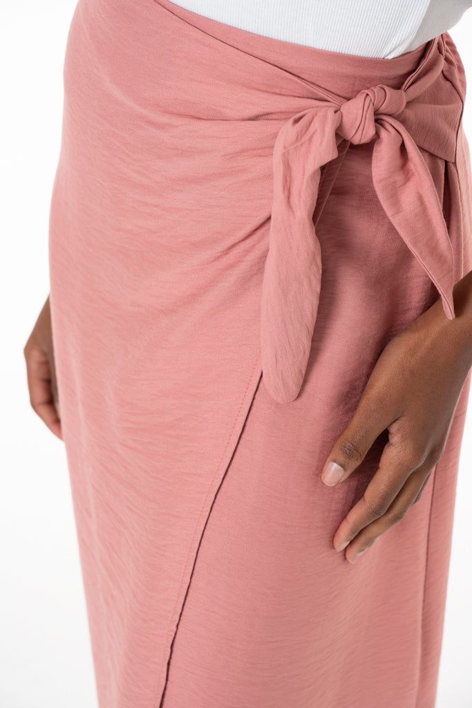 Wrap Skirt _ 138760 _ Dirty Pink sold by Refinery product image thumbnail 2