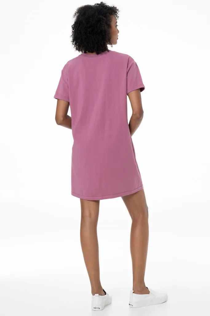 T-Shirt Dress _ 141391 _ Mauve sold by Refinery product image thumbnail 3