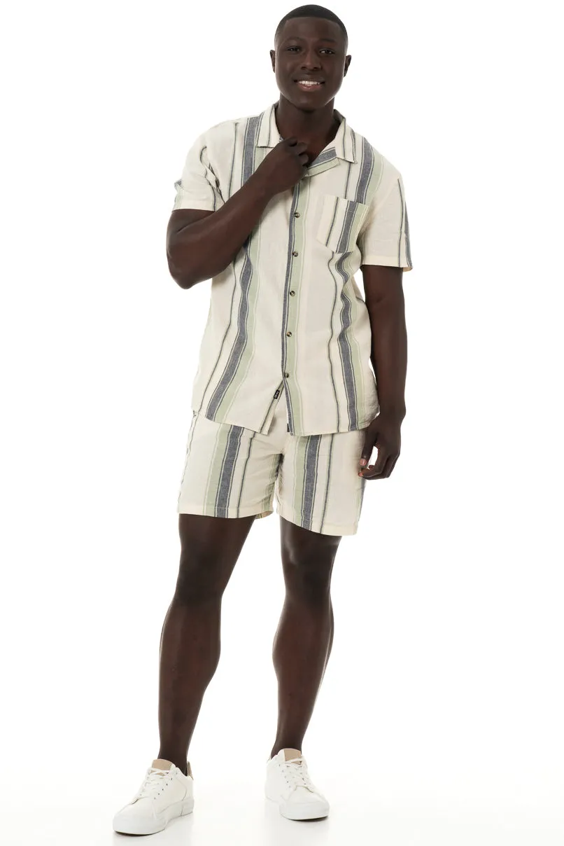 Linen Shorts _ 150433 _ Off White sold by Refinery product image thumbnail 3