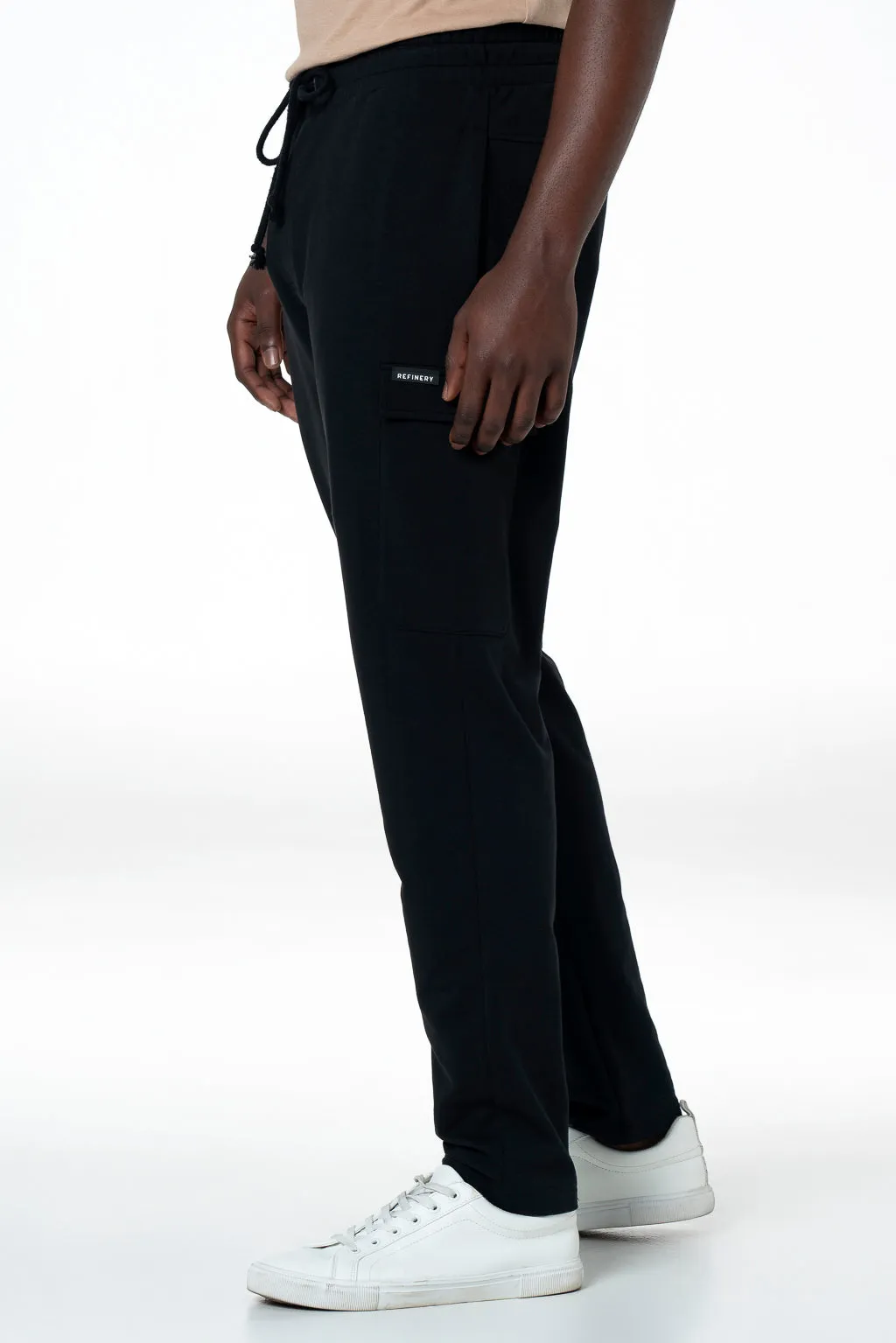 Fleece Cargo Pants _ 143929 _ Black sold by Refinery product image thumbnail 2