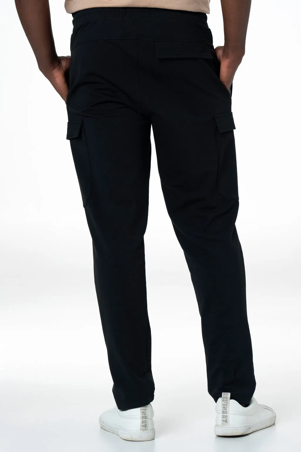 Fleece Cargo Pants _ 143929 _ Black sold by Refinery product image thumbnail 4