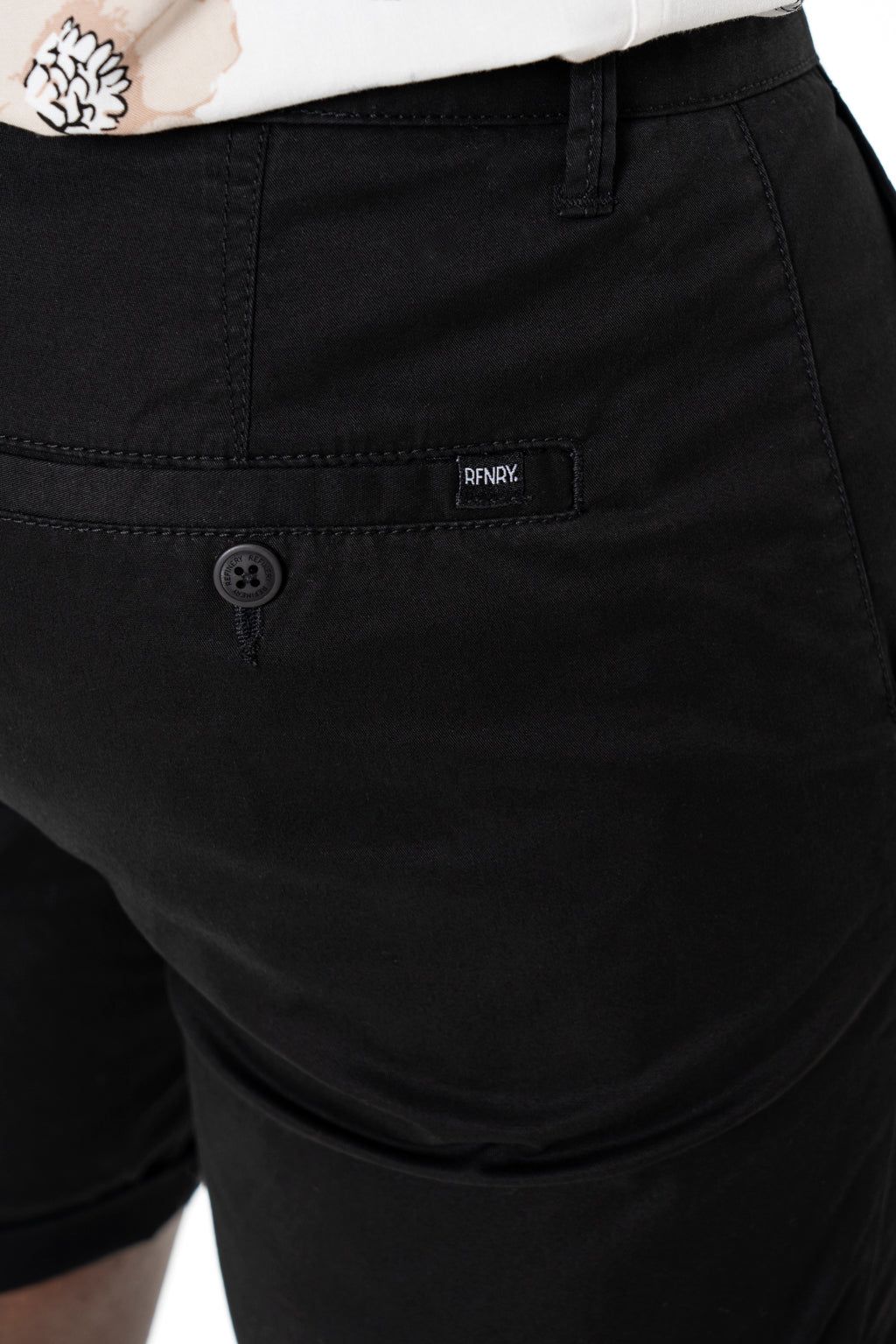 Chino Shorts _ 140165 _ Black sold by Refinery product image thumbnail 2