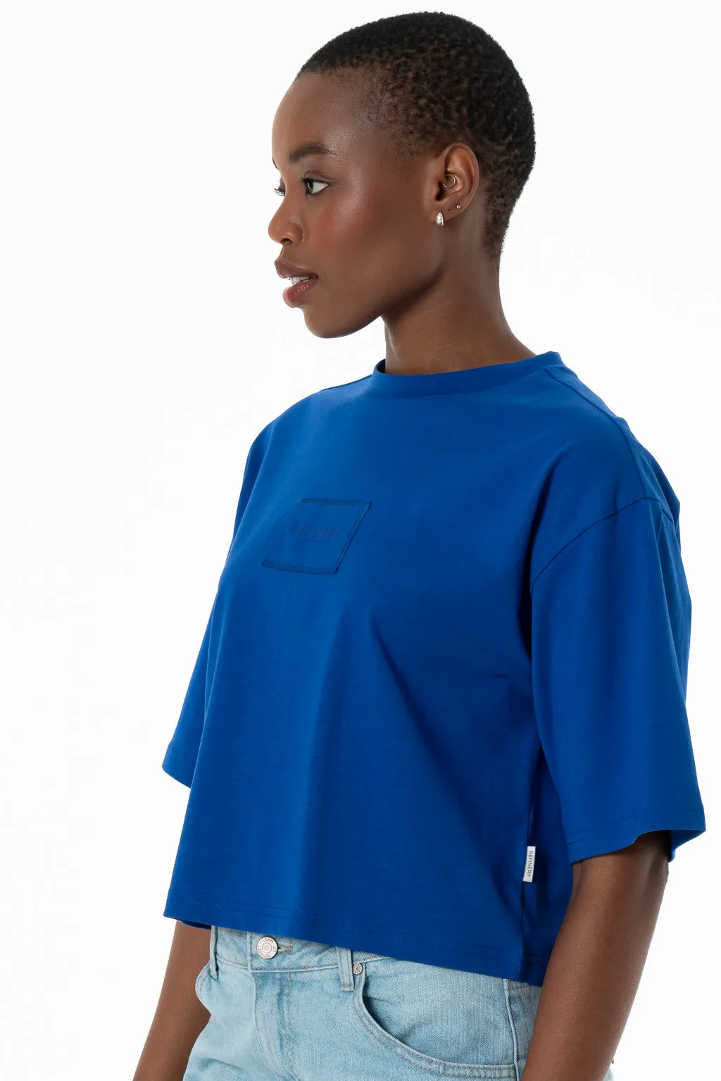 Boxy T-Shirt _ 143238 _ Blue sold by Refinery product image thumbnail 2