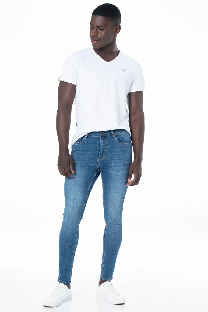 Rf10 Super Skinny Denim Jeans _ 131321 _ Mid Wash sold by Refinery product image thumbnail 2