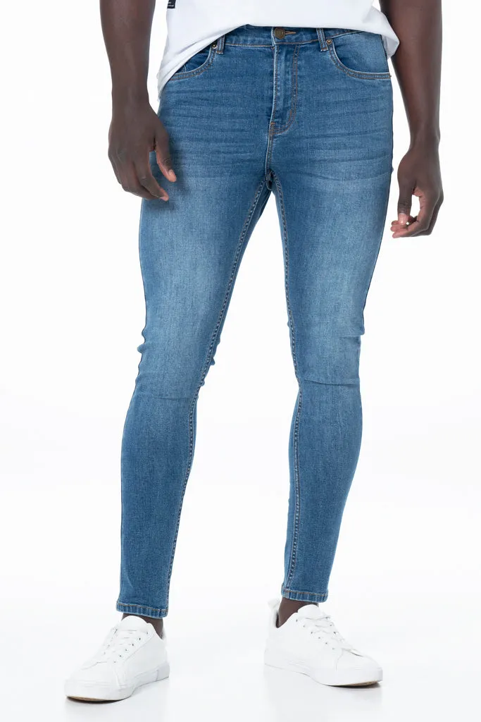 Rf10 Super Skinny Denim Jeans _ 131321 _ Mid Wash sold by Refinery