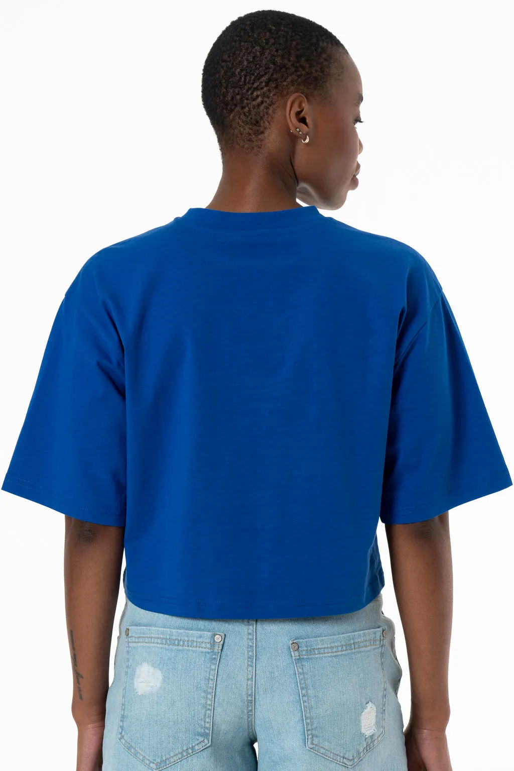 Boxy T-Shirt _ 143238 _ Blue sold by Refinery product image thumbnail 4
