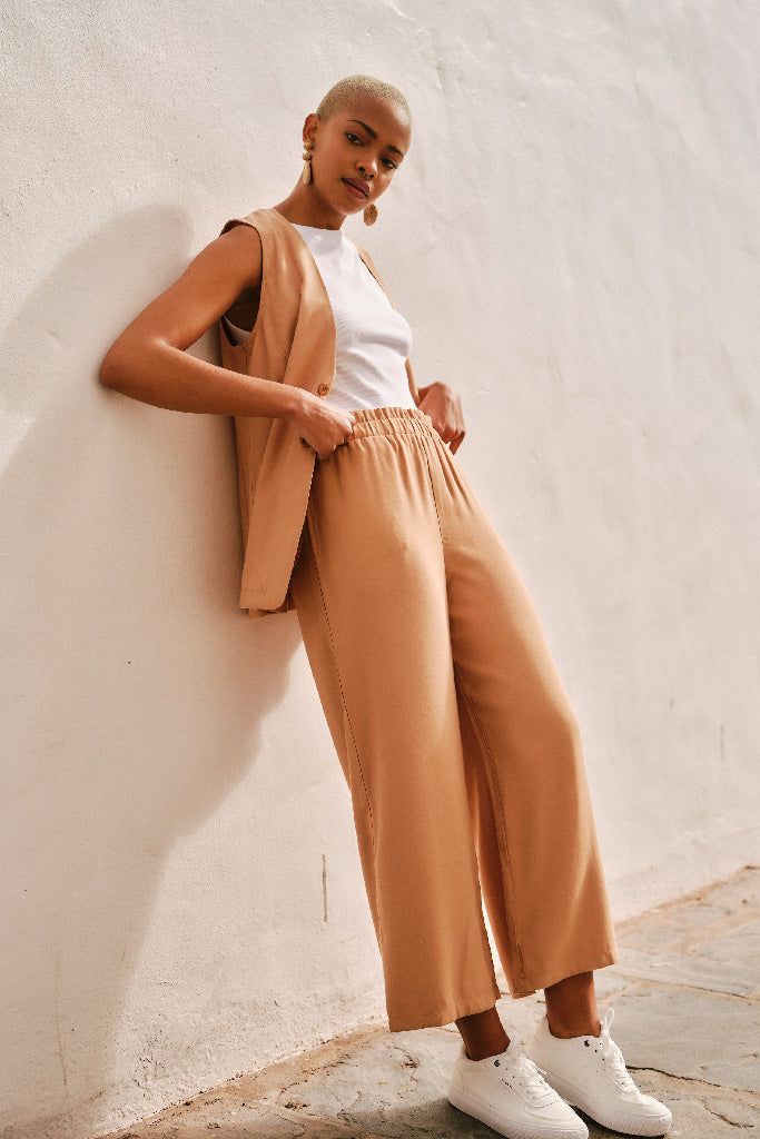 Longer Length Waistcoat _ 141225 _ Tan sold by Refinery product image thumbnail 2