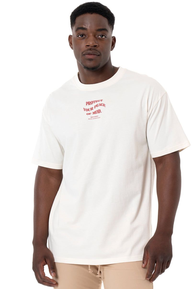 Branded T-Shirt _ 143322 _ Off White sold by Refinery
