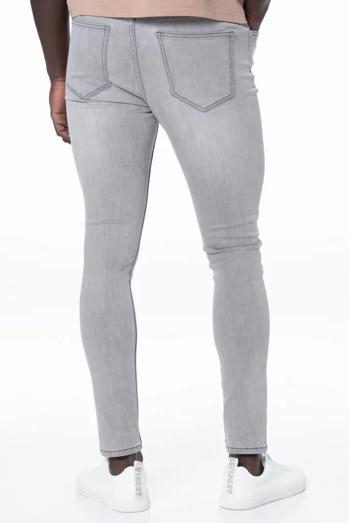 Rf10 Super Skinny Denim Jeans _ 131321 _ Grey sold by Refinery product image thumbnail 4
