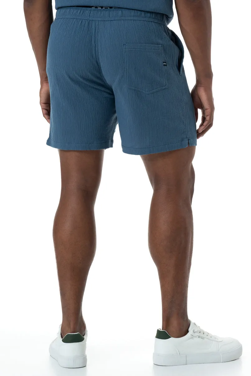 Pull On Shorts _ 150437 _ Blue sold by Refinery product image thumbnail 3