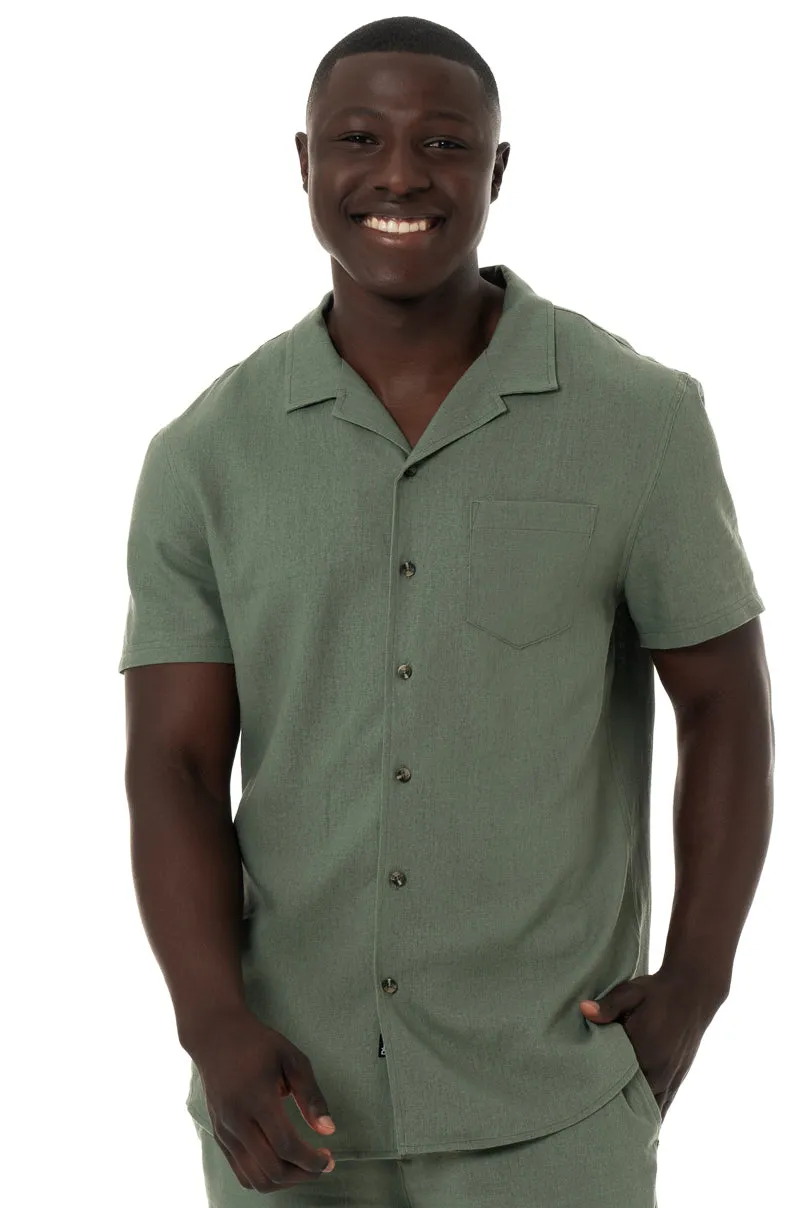 Linen Shirt _ 150422 _ Fatigue sold by Refinery product image thumbnail 5