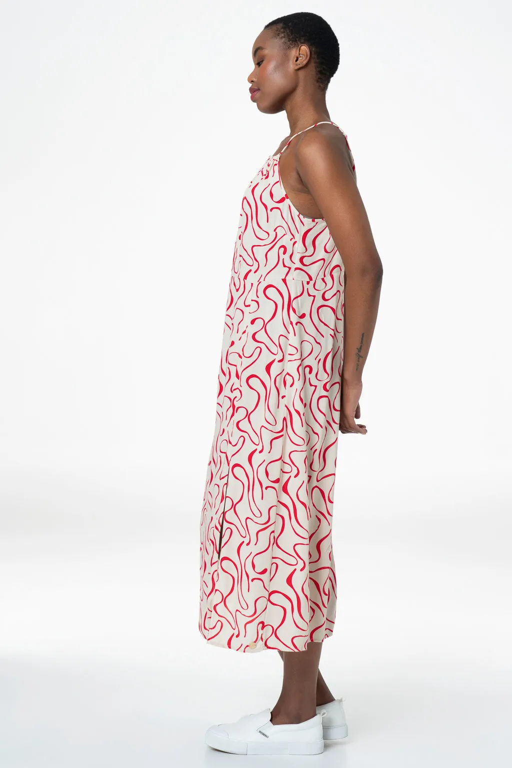 Slip Dress _ 143345 _ Stone sold by Refinery product image thumbnail 4