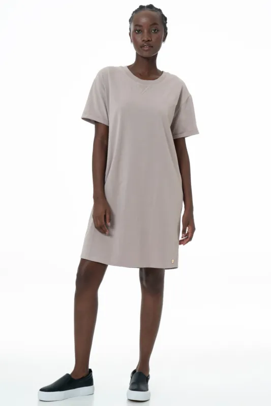 T-Shirt Dress _ 145768 _ Stone sold by Refinery