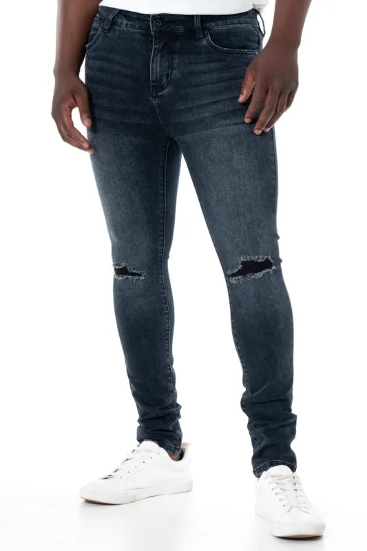Rf10 Rip & Repair Skinny Denim Jeans _ 140452 _ Dark Blue sold by Refinery