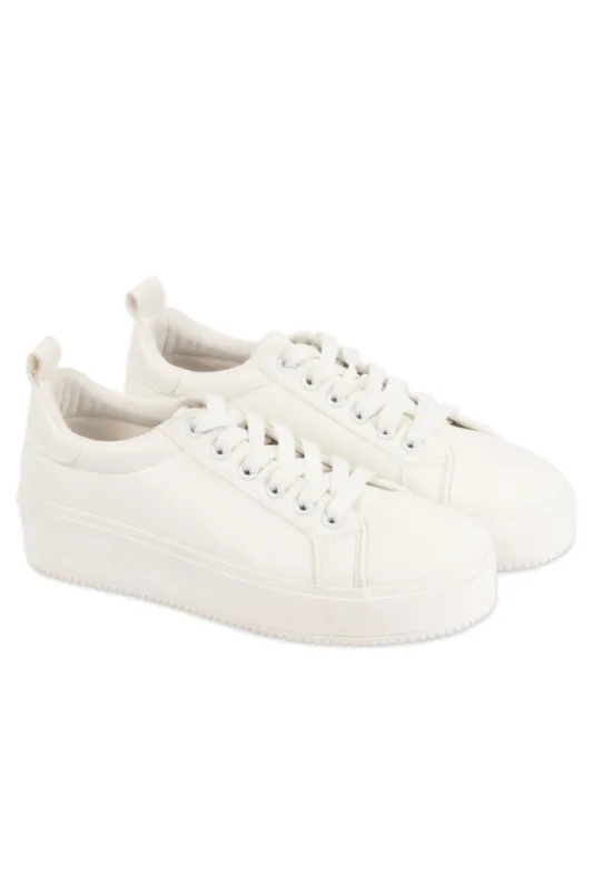 Lace-Up Sneaker _ 144041 _ White sold by Refinery