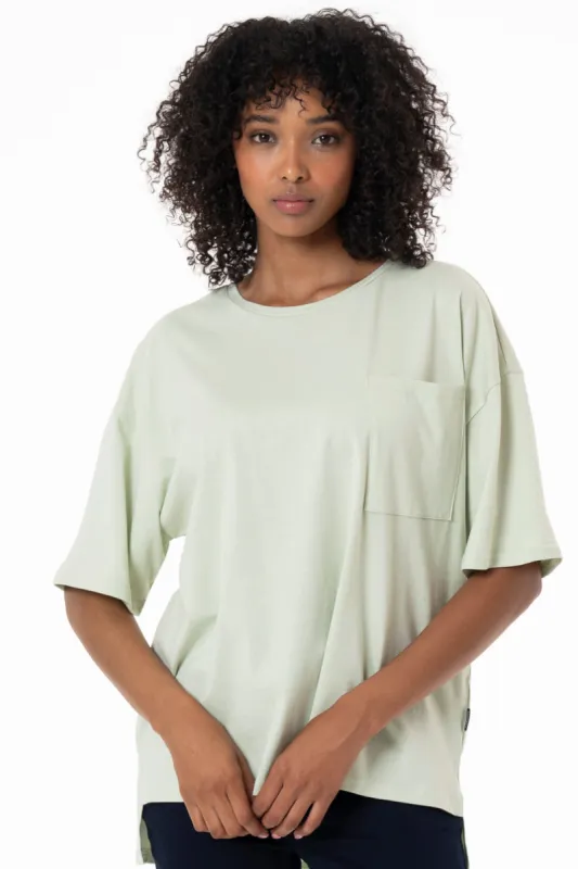 Oversized T-Shirt _ 144178 _ Sage sold by Refinery