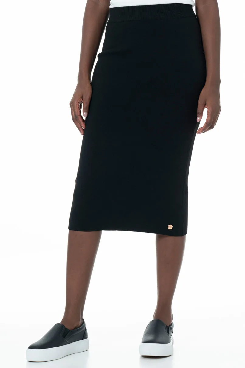 Knit Skirt _ 145602 _ Black sold by Refinery