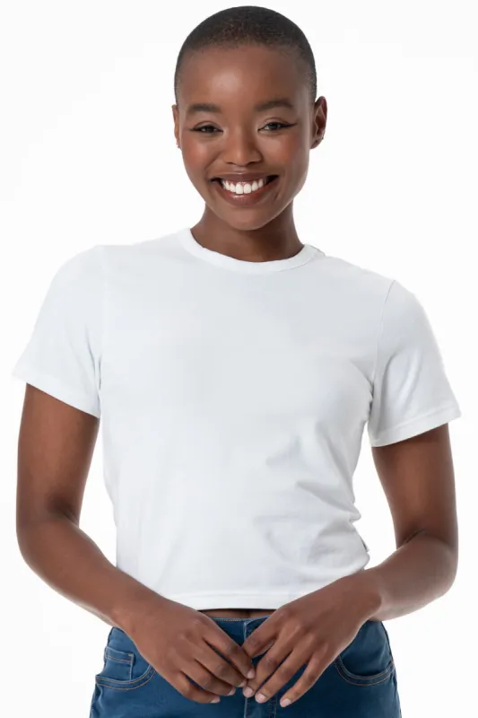 Fitted T-Shirt _ 145712 _ White sold by Refinery