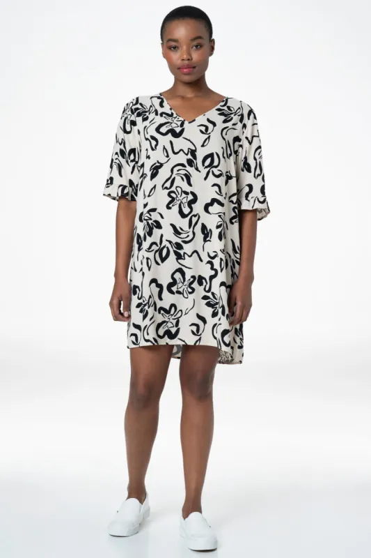 Shift Dress _ 143330 _ Stone sold by Refinery