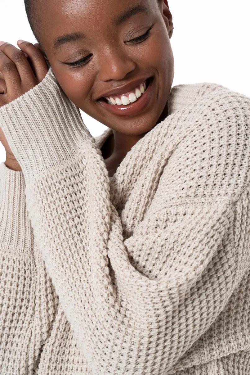 Chunky Cardigan _ 145679 _ Stone sold by Refinery product image thumbnail 3