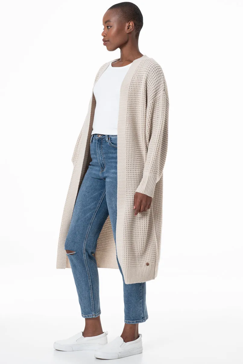 Chunky Cardigan _ 145679 _ Stone sold by Refinery product image thumbnail 2