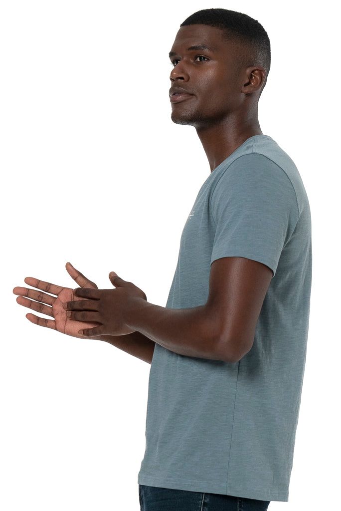 V-Neck T-Shirt _ 137175 _ Blue sold by Refinery product image thumbnail 2