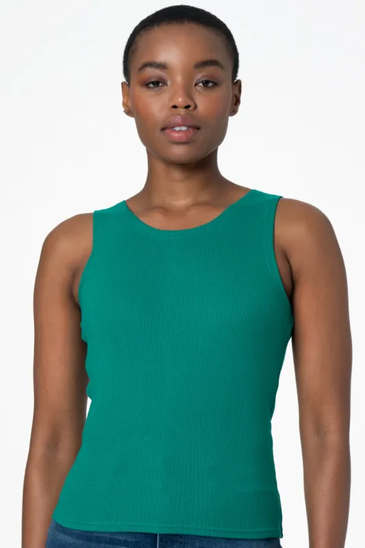 Ribbed Tank _ 143377 _ Green sold by Refinery