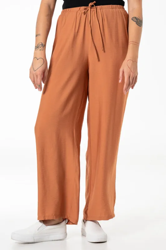 Wide Leg Pants _ 141733 _ Rust sold by Refinery