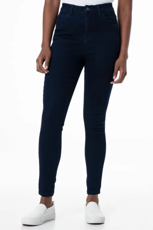 Rf09 Hi-Waisted Skinny Jeans _ 145804 _ Dark Wash sold by Refinery