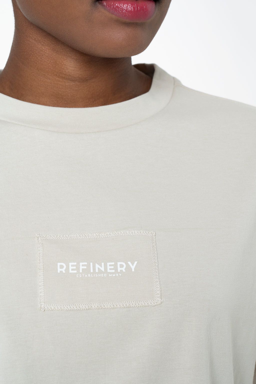 Boxy Branded T-Shirt _ 143193 _ White sold by Refinery product image thumbnail 4