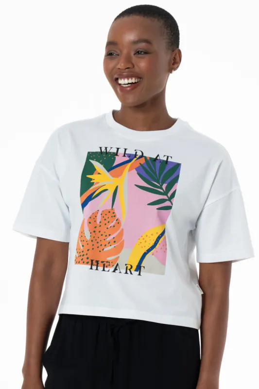 Statement T-Shirt _ 143202 _ Optic White sold by Refinery