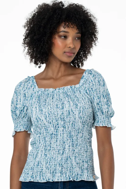 Puff-Sleeve Top _ 141541 _ Multi sold by Refinery