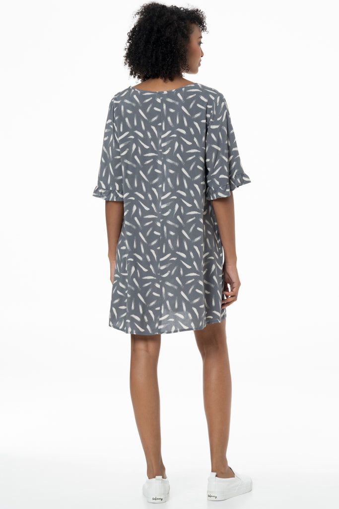 Shift Dress _ 141352 _ Grey sold by Refinery product image thumbnail 3