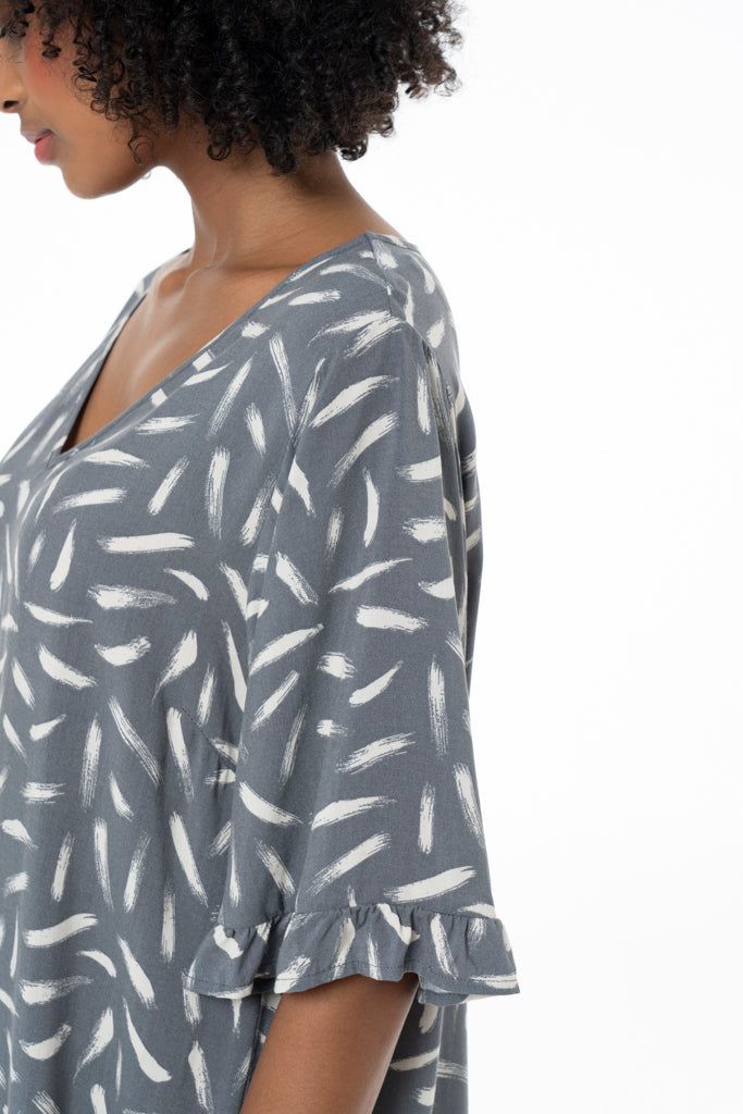 Shift Dress _ 141352 _ Grey sold by Refinery product image thumbnail 4