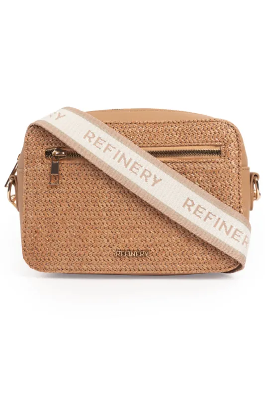 Textured Crossbody Bag _ 150499 _ Natural sold by Refinery