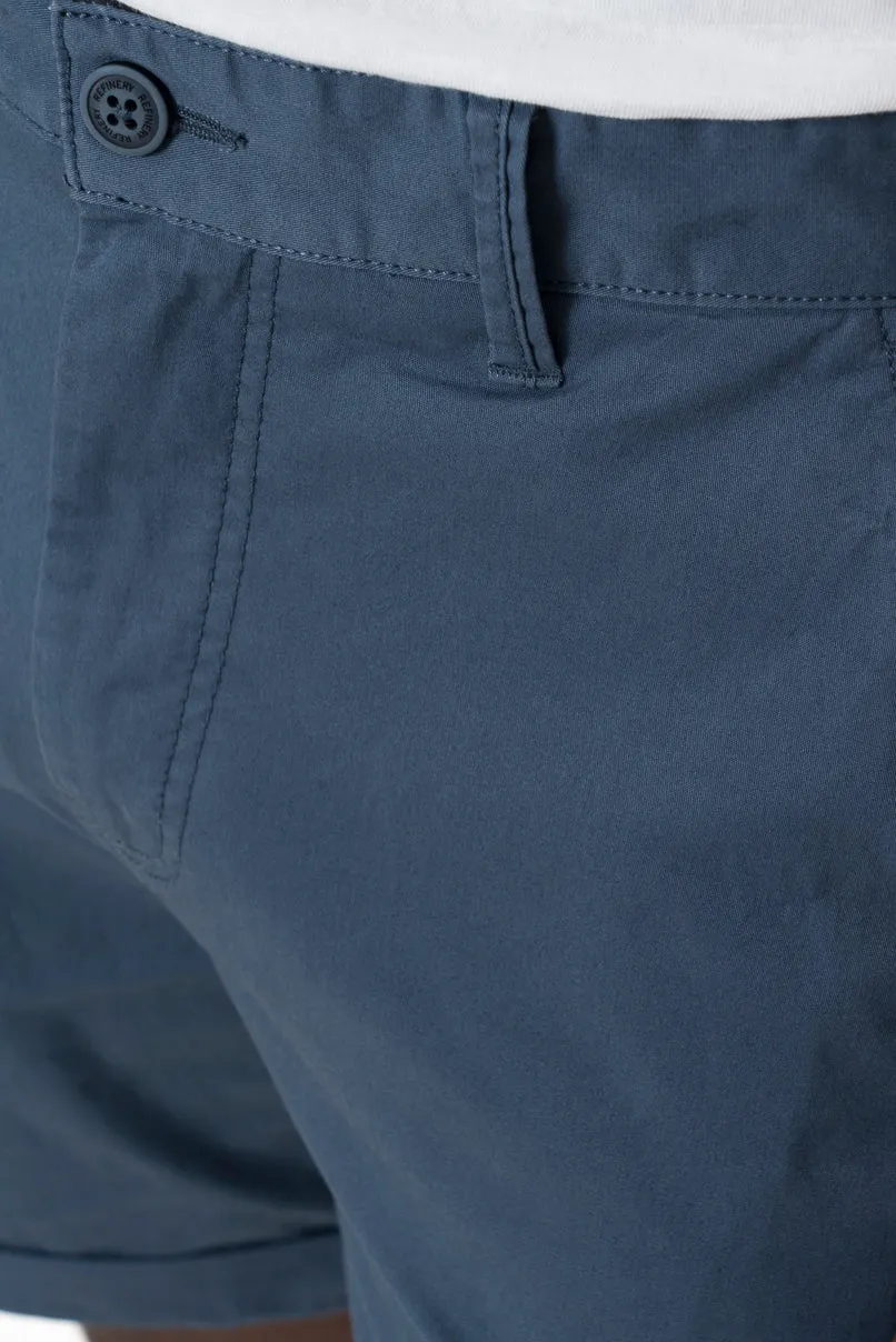 Chino Shorts _ 151710 _ Blue sold by Refinery product image thumbnail 4