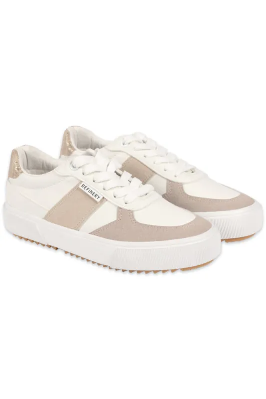 Platform Lace-Up Sneaker _ 150996 _ White sold by Refinery