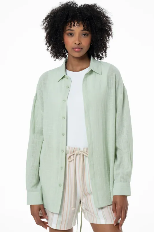 Overshirt _ 141552 _ Sage sold by Refinery