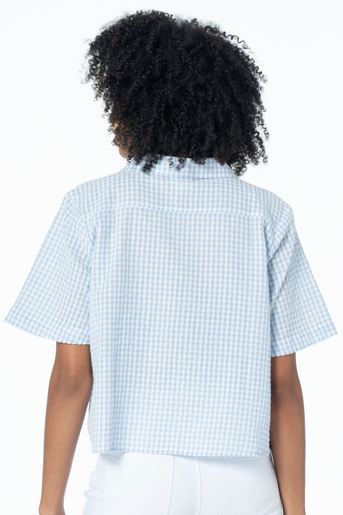 Boxy Shirt _ 130860 _ Blue sold by Refinery product image thumbnail 3