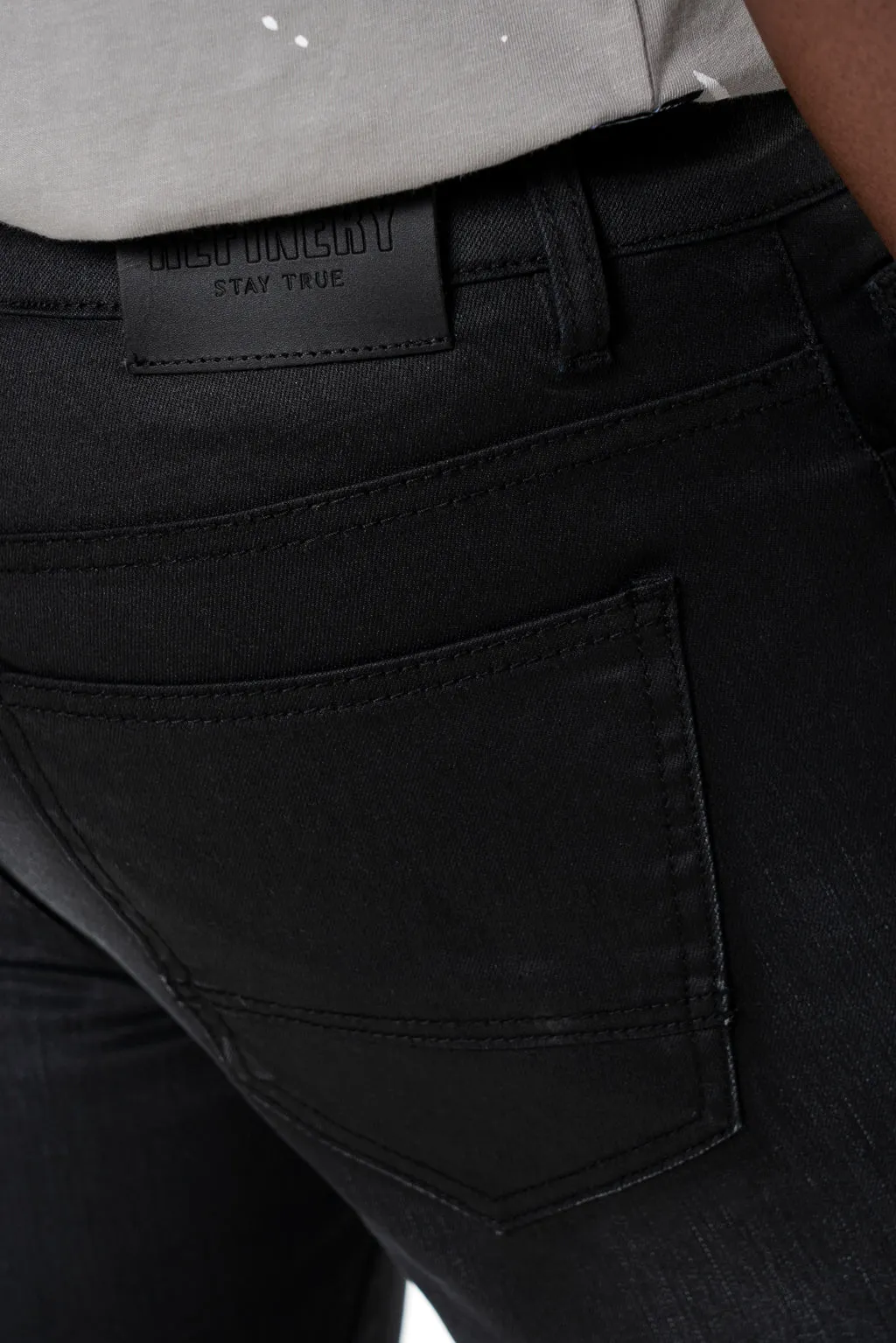 Rf02 Black Coated Jeans _ 137509 _ Black sold by Refinery product image thumbnail 5